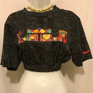 🛑SOLD🛑SOLD🛑 Nike Elastic Waist Bomber Crop Top